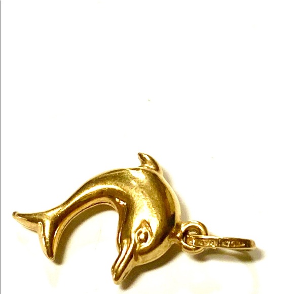 18K Gold Dolphin Stamped Pendant Stamped 750 - Picture 6 of 7